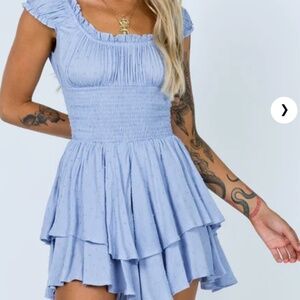 Princess Polly Love Galore Romper Blue 6